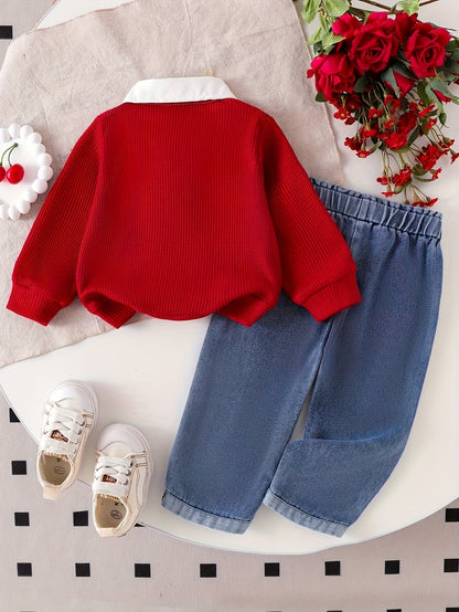 Baby Girl Casual Outfit Set - Long Sleeve Fall – view 2