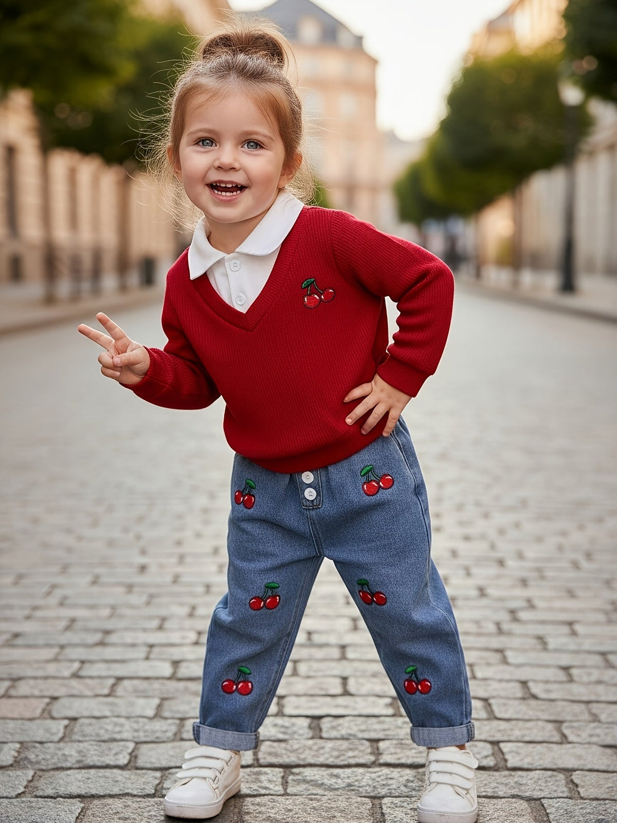 Baby Girl Casual Outfit Set - Long Sleeve Fall – view 3