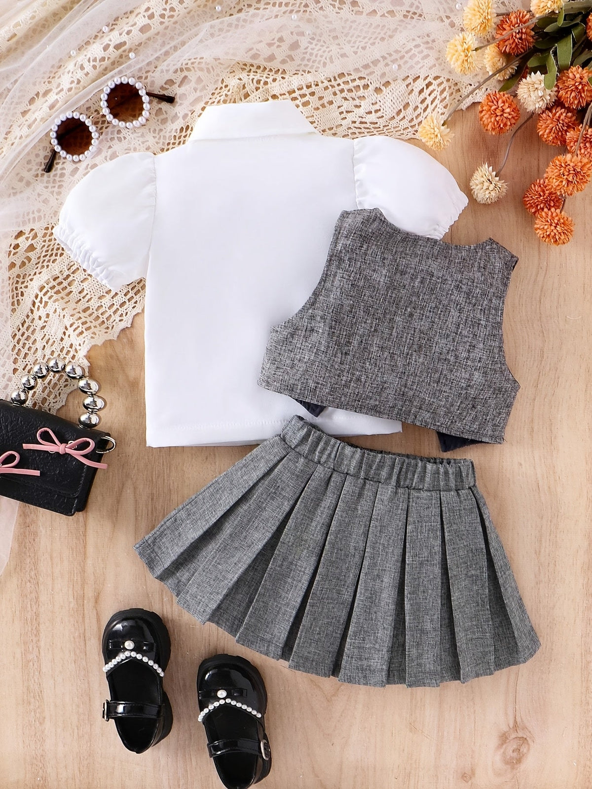 Baby Girl Casual Outfit Set - Short Sleeve – view 11