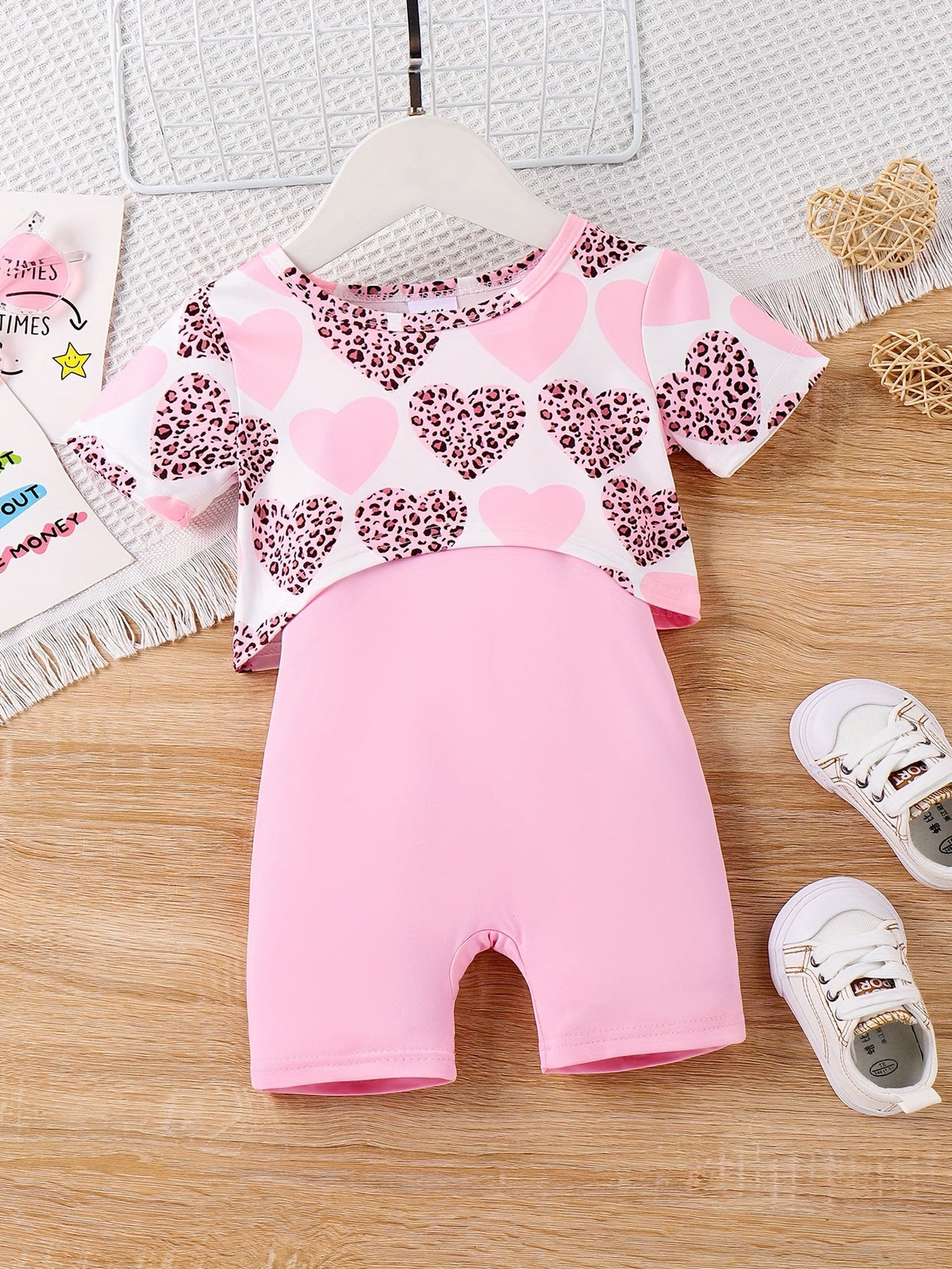 Baby Girl Casual Outfit Set - Short Sleeve Summer – view 7