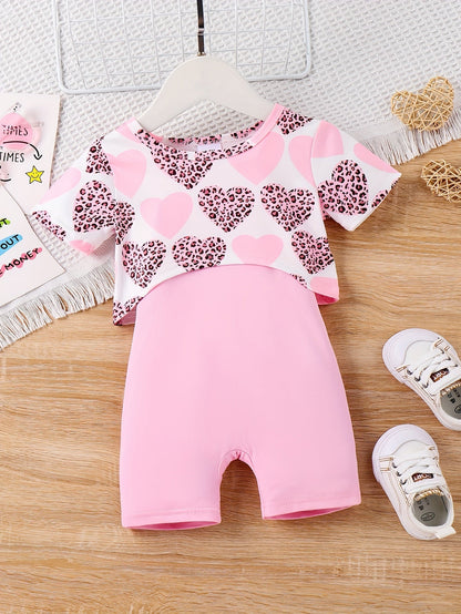 Baby Girl Casual Outfit Set - Short Sleeve Summer – view 10