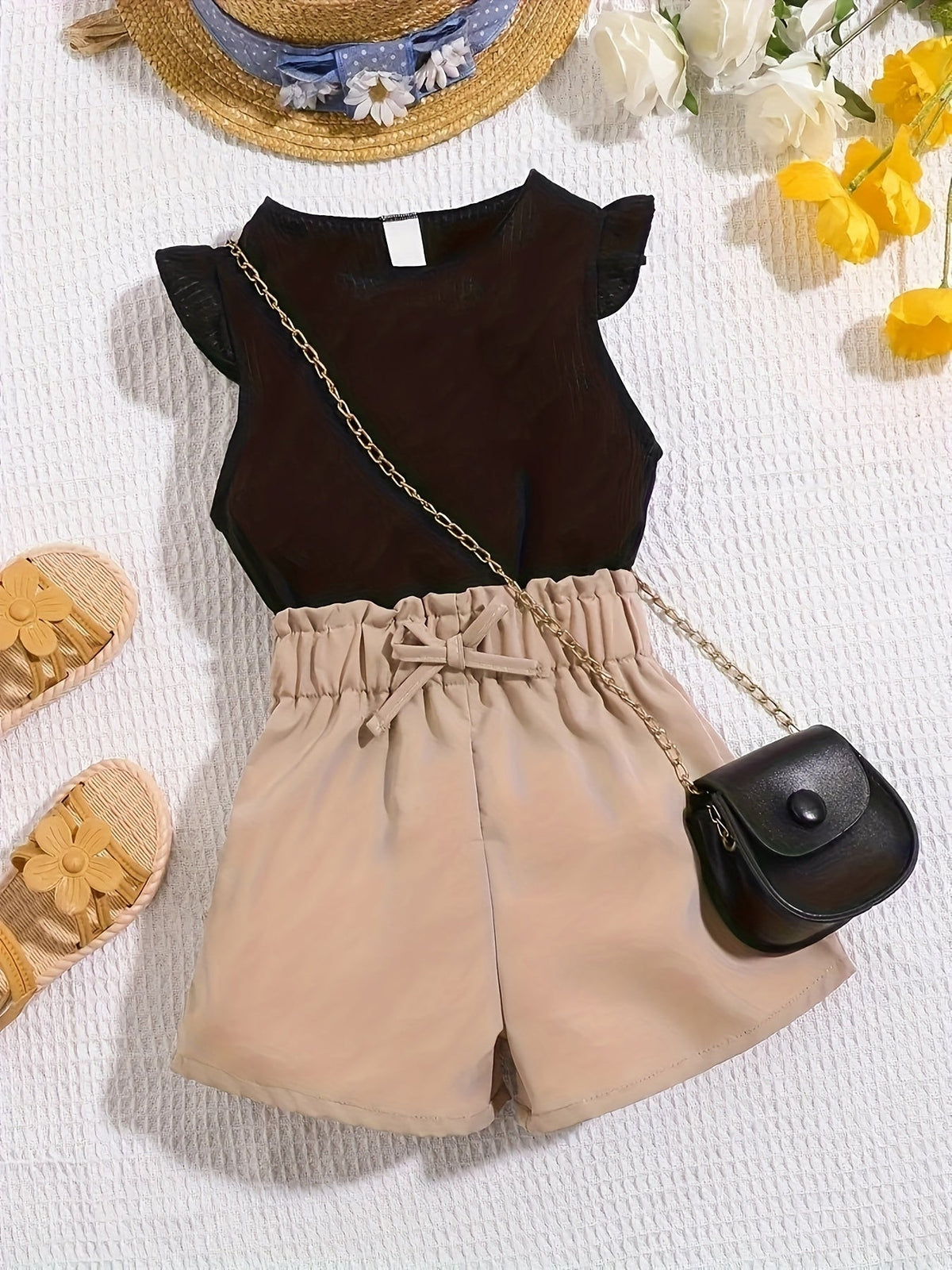 Baby Girl Casual Outfit Set - Sleeveless Summer 5349 – view 6