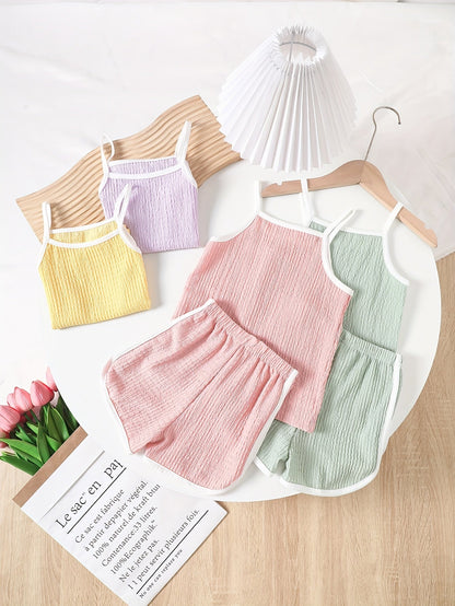 Baby Girl Casual Outfit Set - Sleeveless Summer – view 10