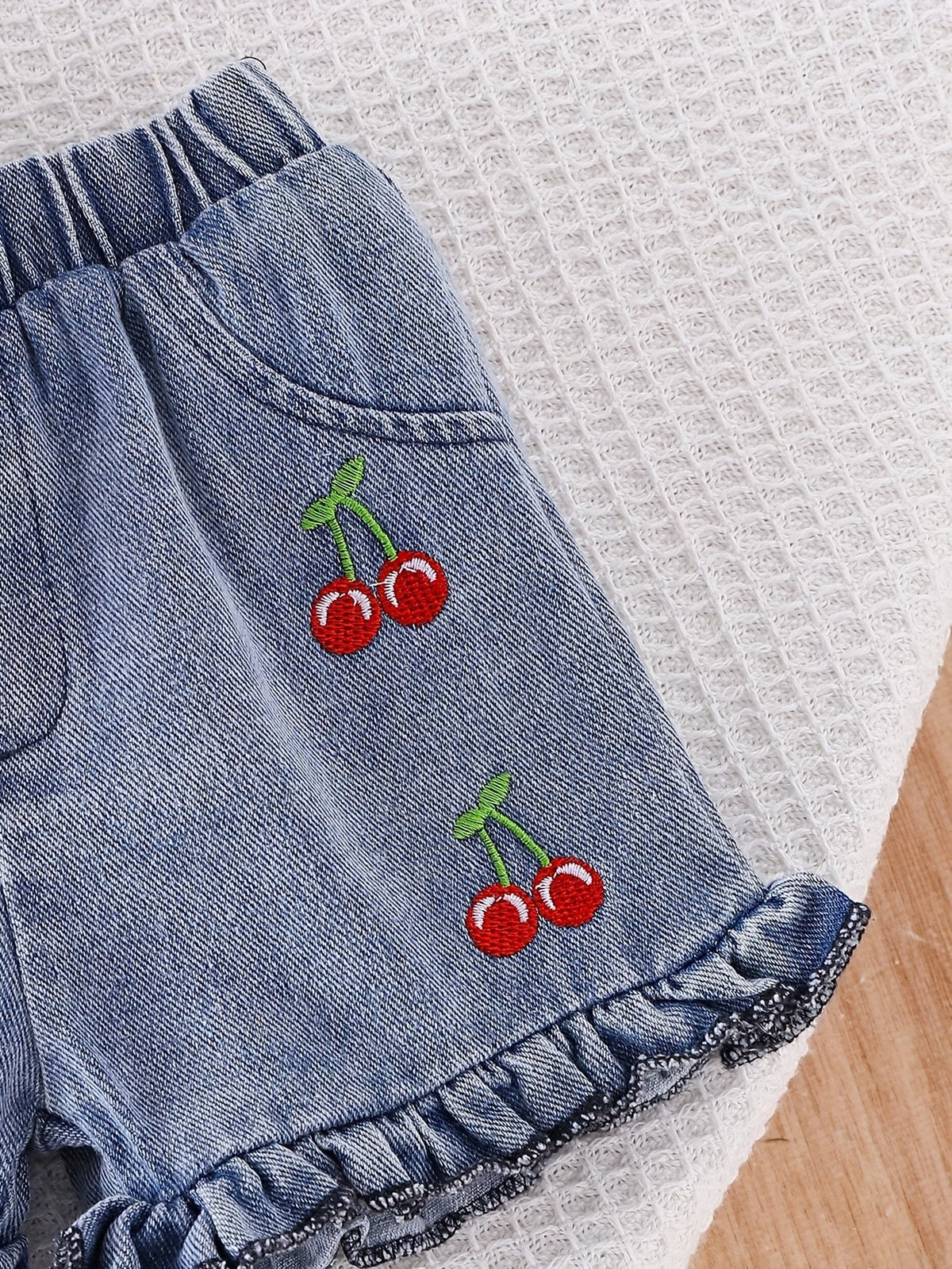 Baby Girl Denim Outfit Set - Sleeveless Summer 2405 – view 14