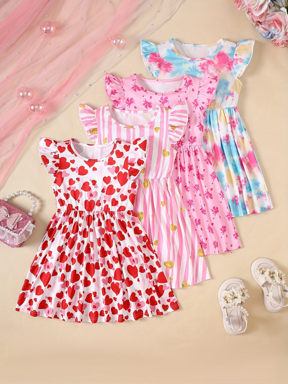 Baby Girl Dress Set - Coordinated Outfit – Sizes 3-4Y–11-12Y – view 8