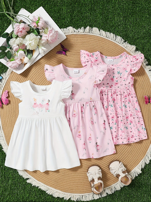 Baby Girl Dress Set - Coordinated Outfit – Sizes 9-12M–2-3Y – main product image