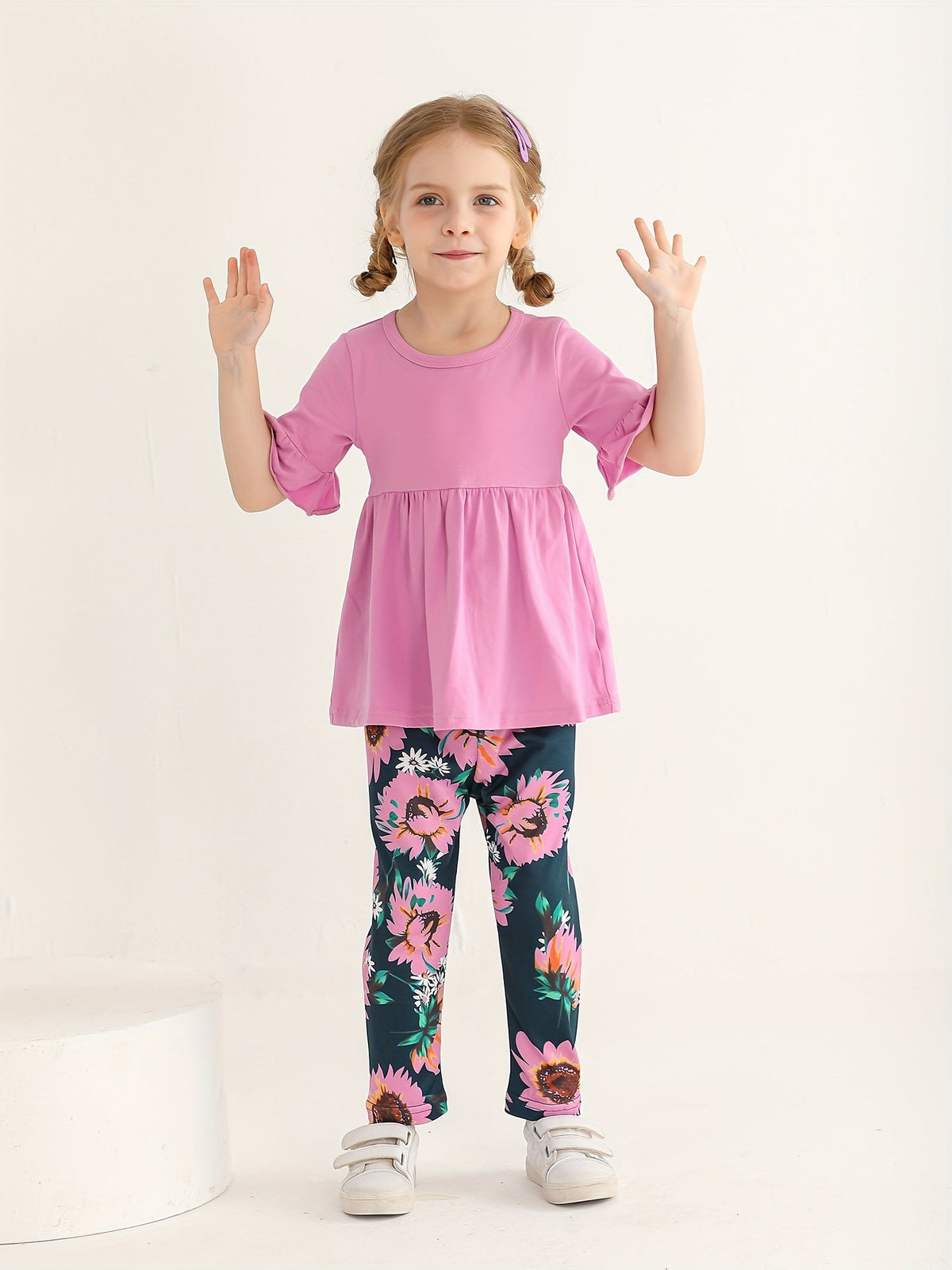 Baby Girl Floral Outfit Set – view 4