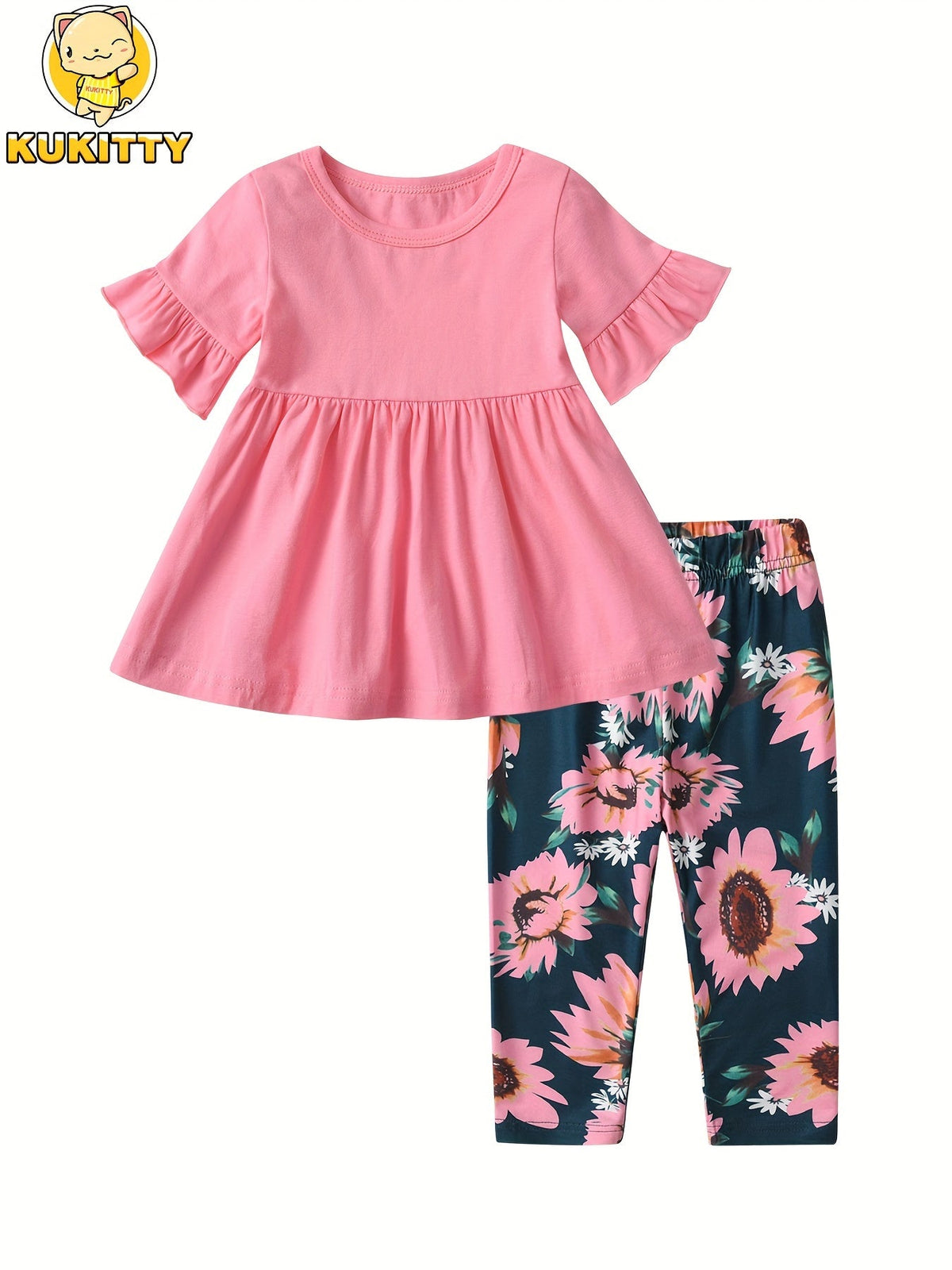 Baby Girl Floral Outfit Set – view 7