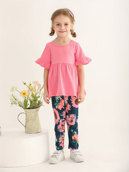 Baby Girl Floral Outfit Set – view 8