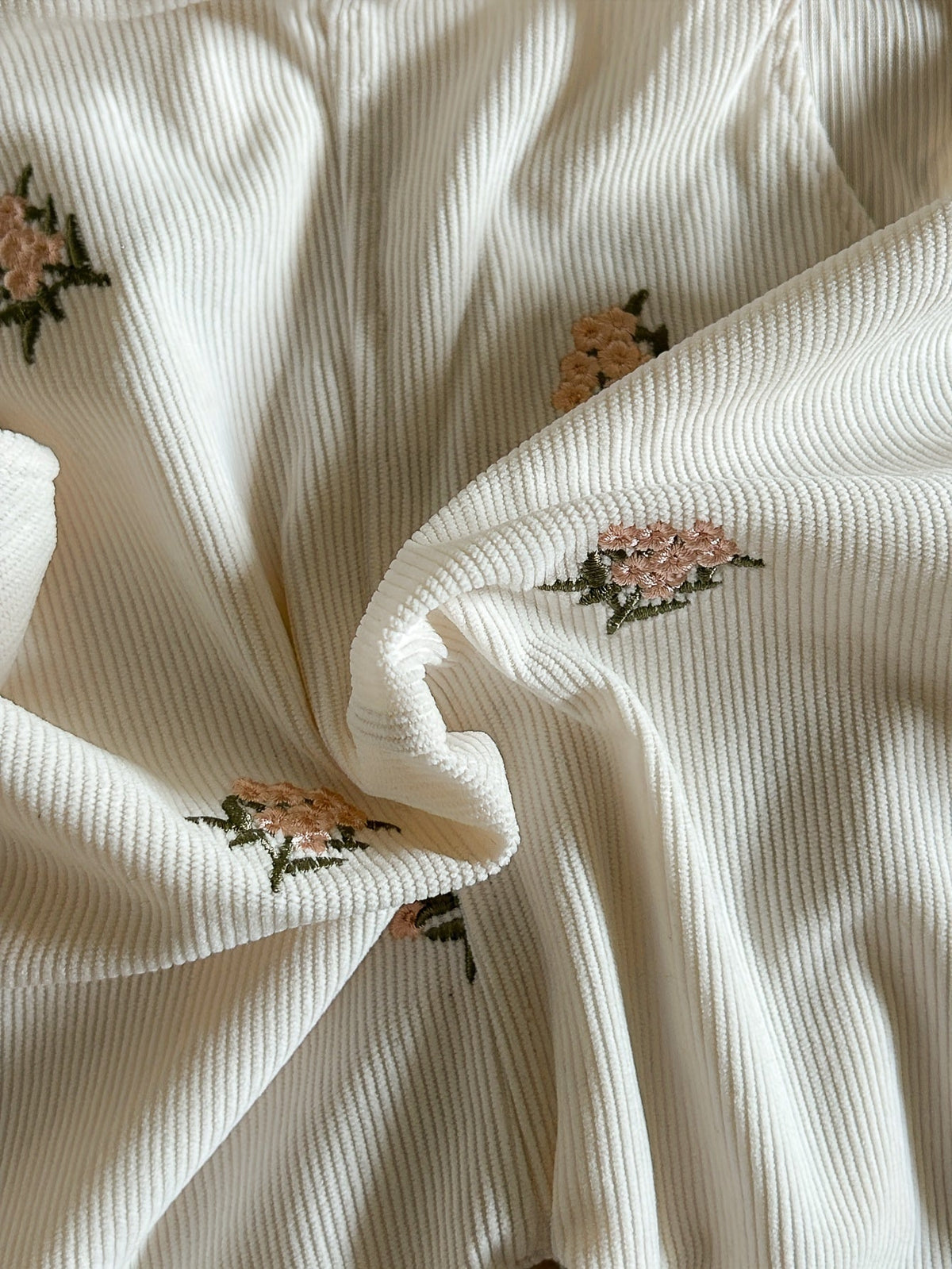 Baby Girl Floral Overalls - Embroidered Pocket Romper – view 7