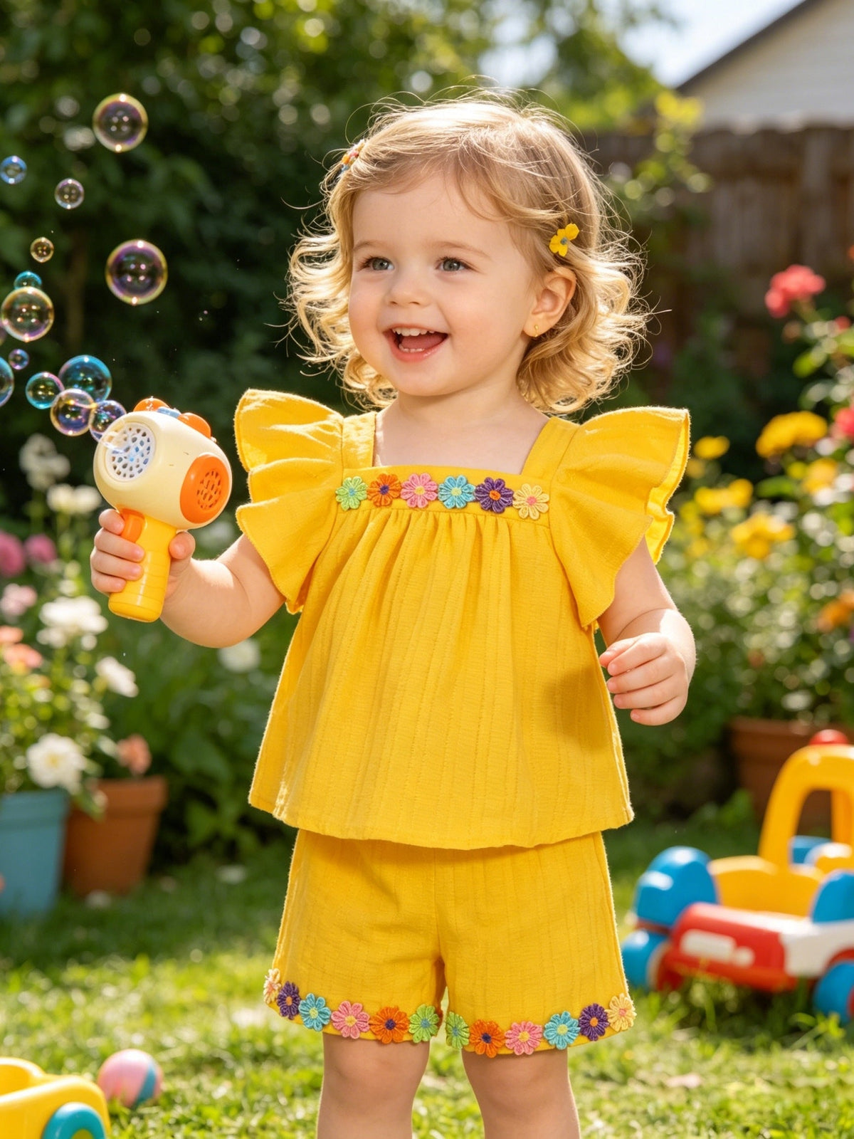 Baby Girl Floral Shorts – view 12