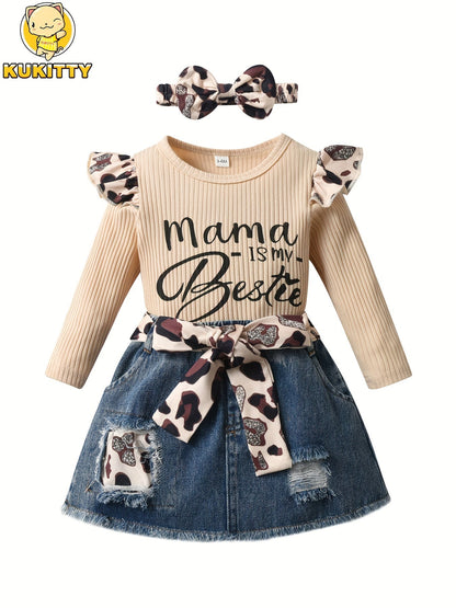 Baby Girl Graphic Outfit Set - Long Sleeve – view 8