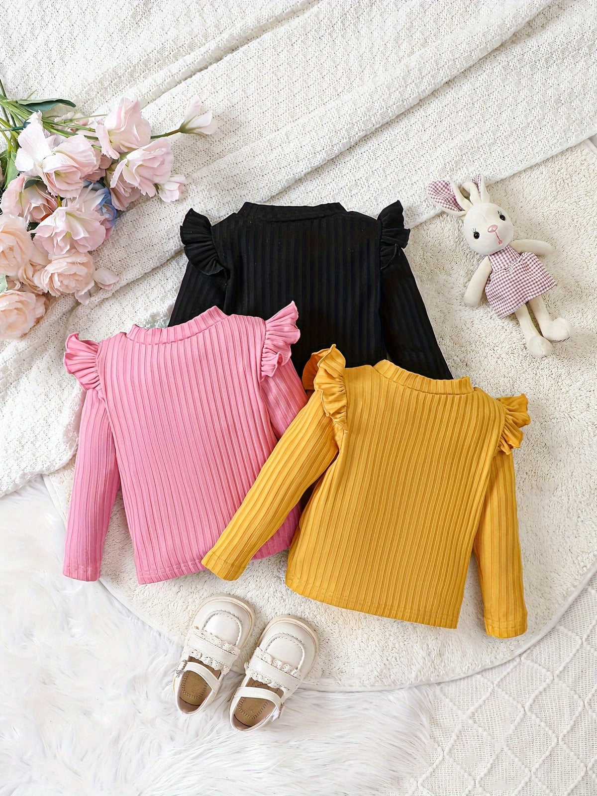 Baby Girl Plaid T-Shirt - Short Sleeve Fall – view 3