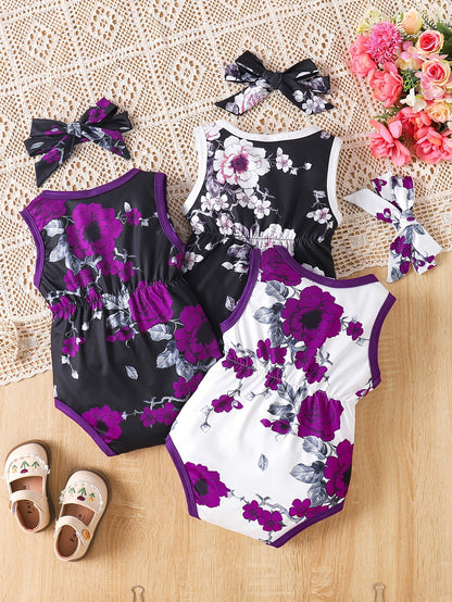 Baby Girl Tie Dye Bodysuit - Sleeveless Summer – view 5