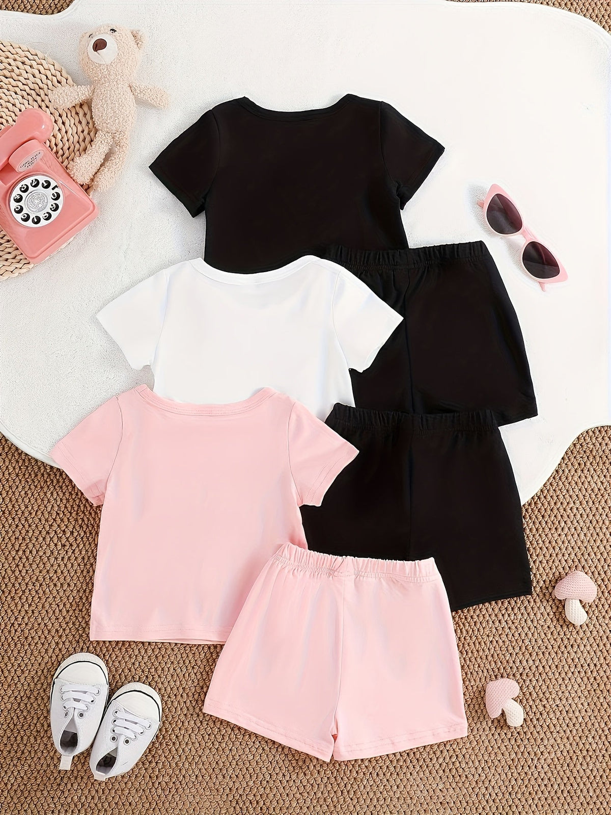 Baby Girl Unicorn Outfit Set - Short Sleeve Summer – view 5