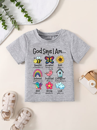 Baby Girls' Inspirational Animal T-Shirt - Short Sleeve – view 3