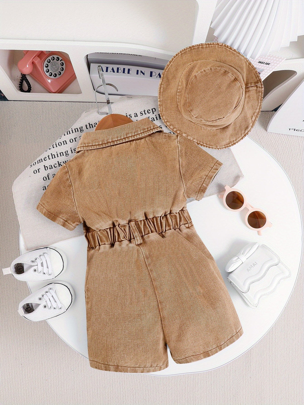 Baby Girls Outfit Set - 2-Piece Denim Summer – view 7
