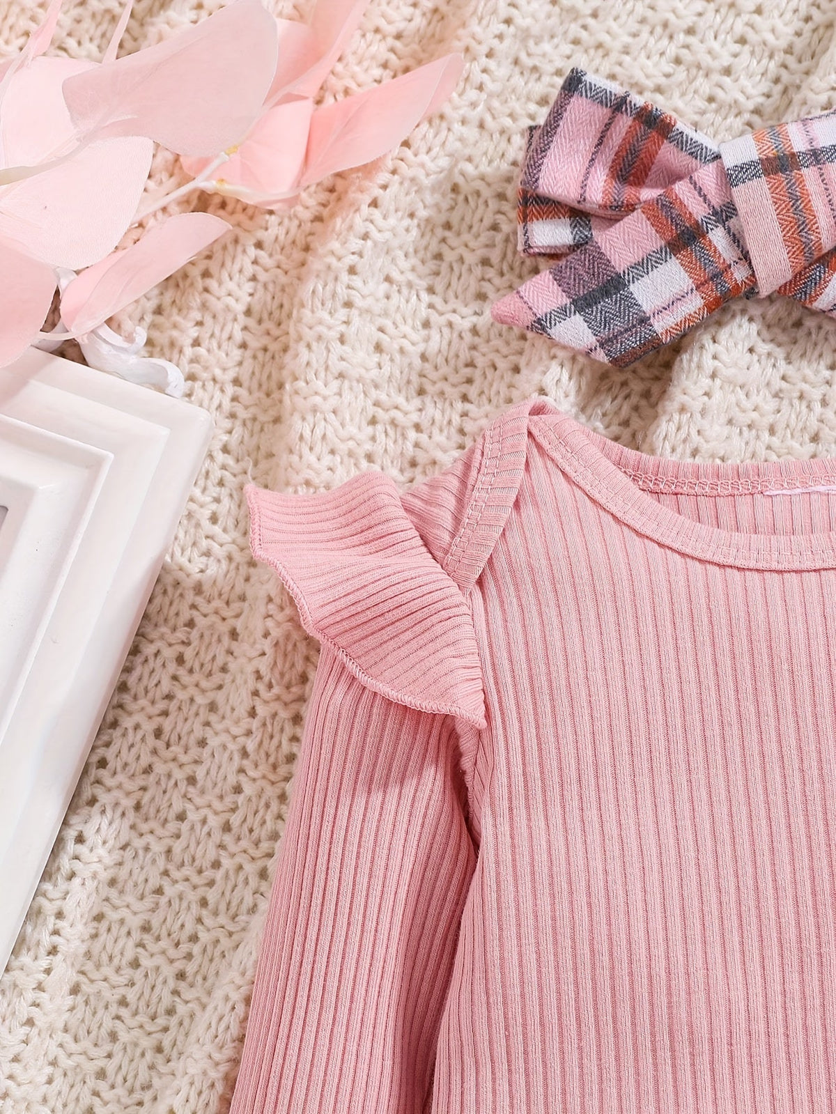 Baby Girls Outfit Set - 2-Piece Plaid – view 3