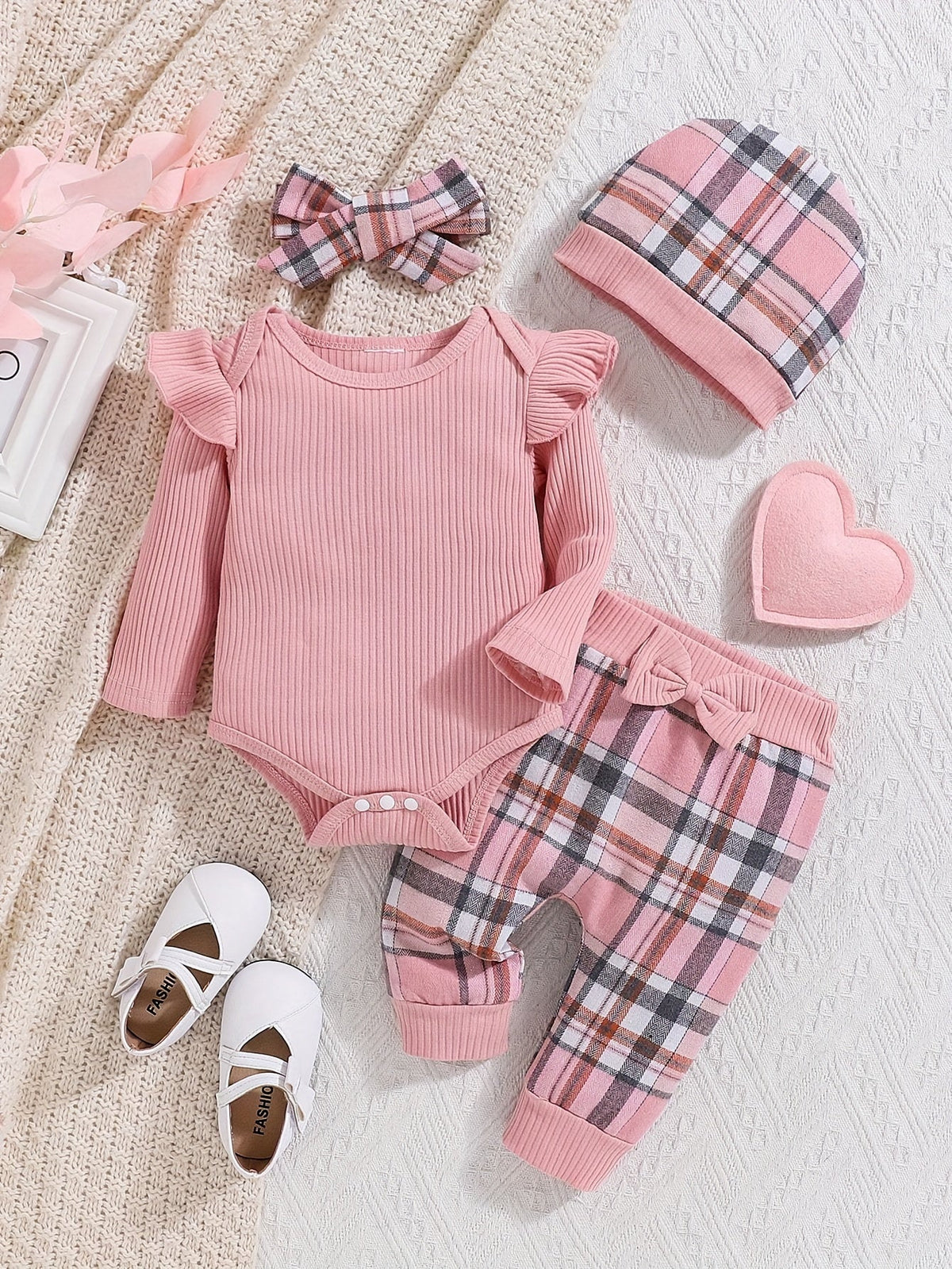 Baby Girls Outfit Set - 2-Piece Plaid – view 8