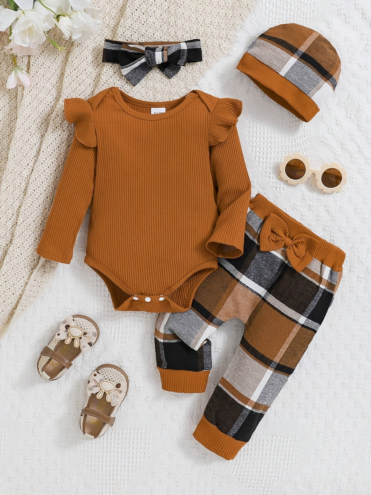 Baby Girls Outfit Set - 2-Piece Plaid – view 14