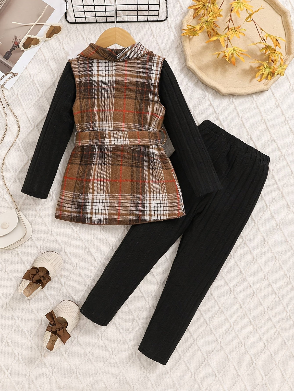 Baby Girls Outfit Set - 4-Piece Plaid – view 11
