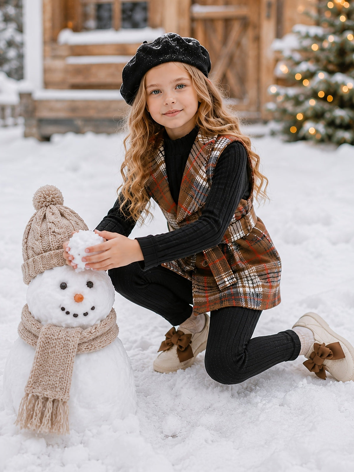 Baby Girls Outfit Set - 4-Piece Plaid – view 16