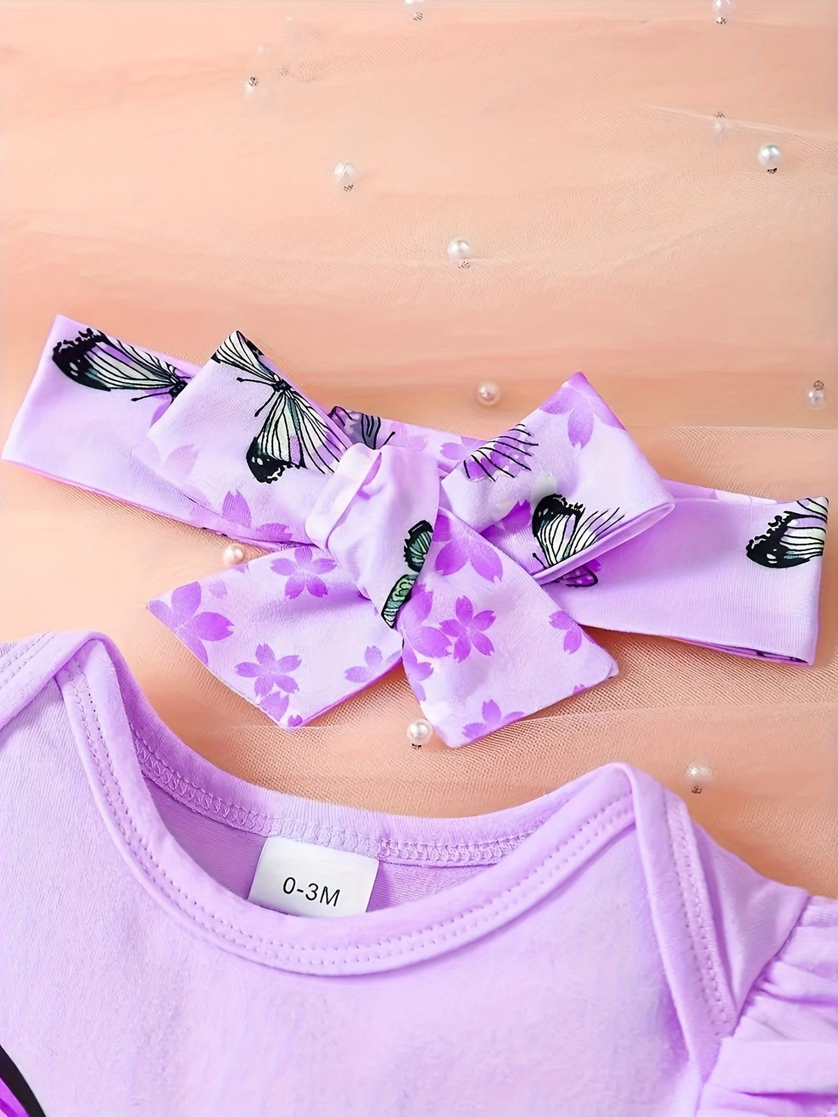Baby Girls Outfit Set - Butterfly Print – view 8