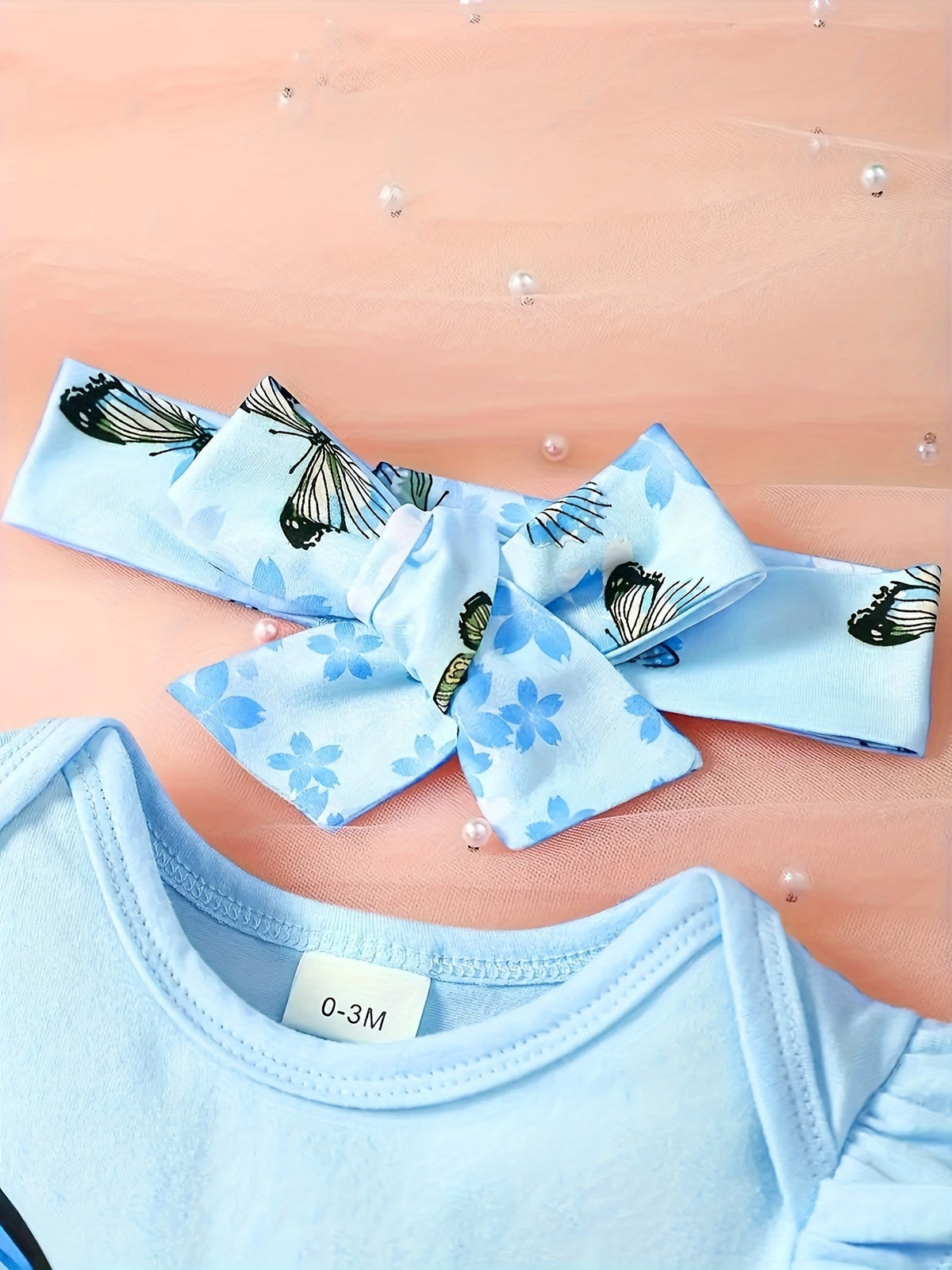 Baby Girls Outfit Set - Butterfly Print – view 11
