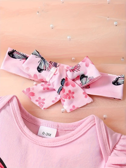 Baby Girls Outfit Set - Butterfly Print – view 14