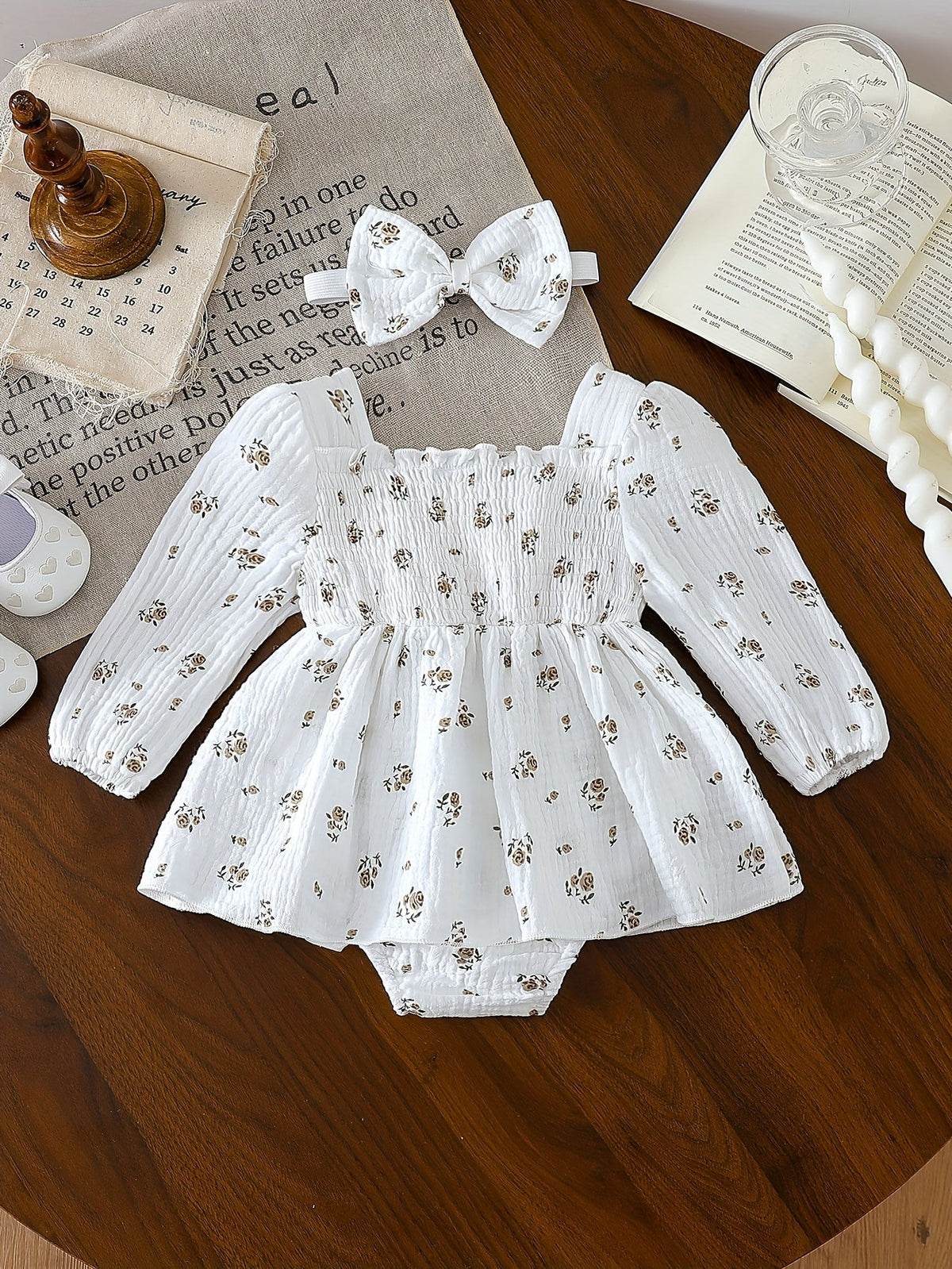 Baby Girls Outfit Set - Floral – view 2