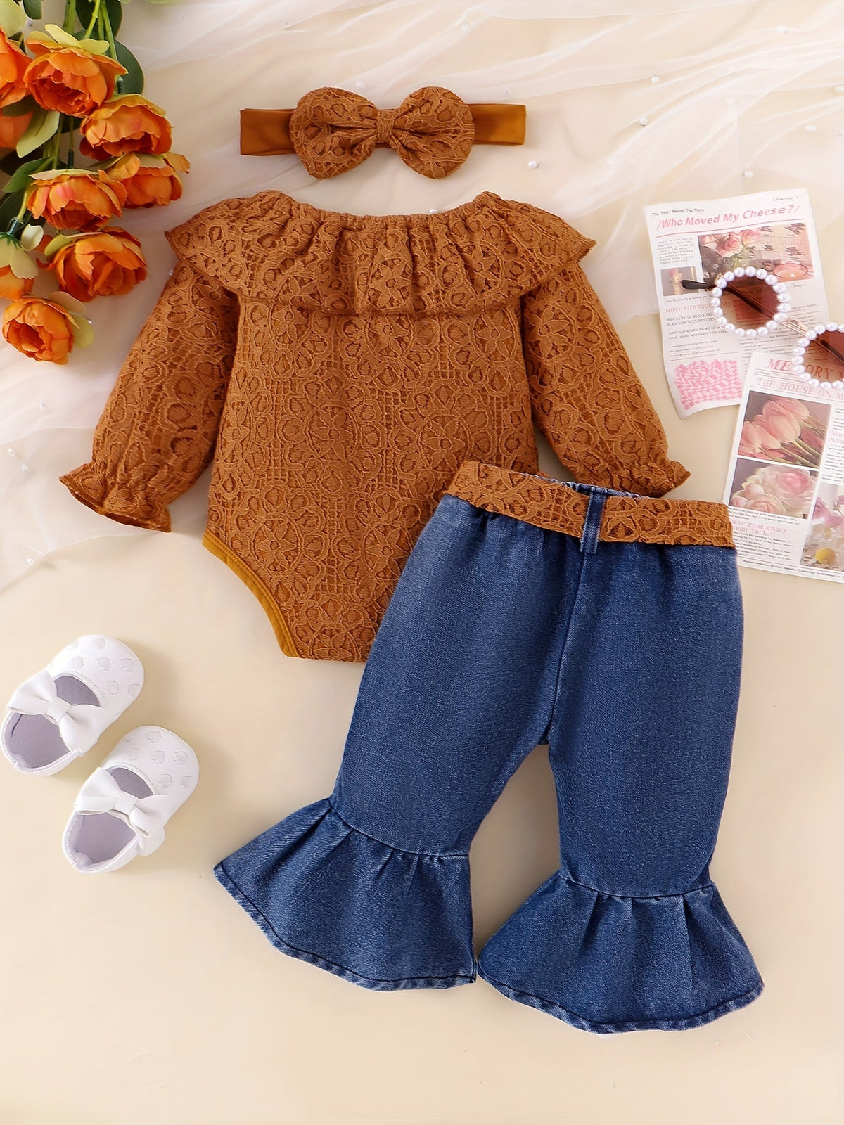 Baby Girls Outfit Set - Lace – view 5