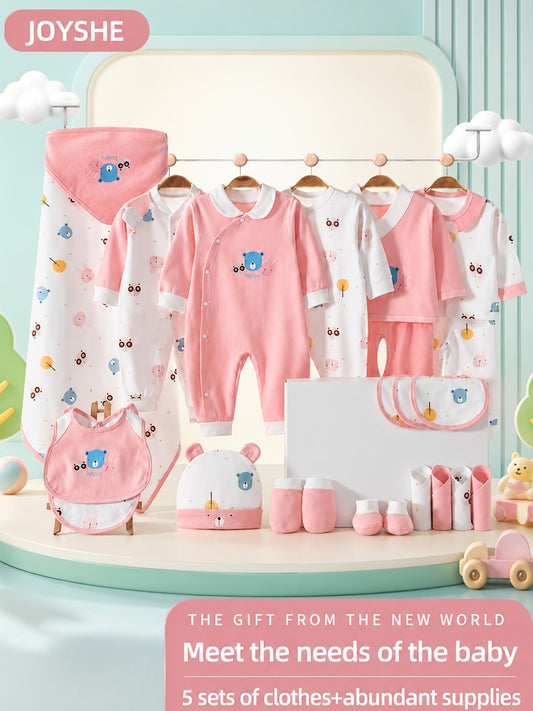 Baby Girls Outfit Set - Long Sleeve – Pink – Pink option – main product image