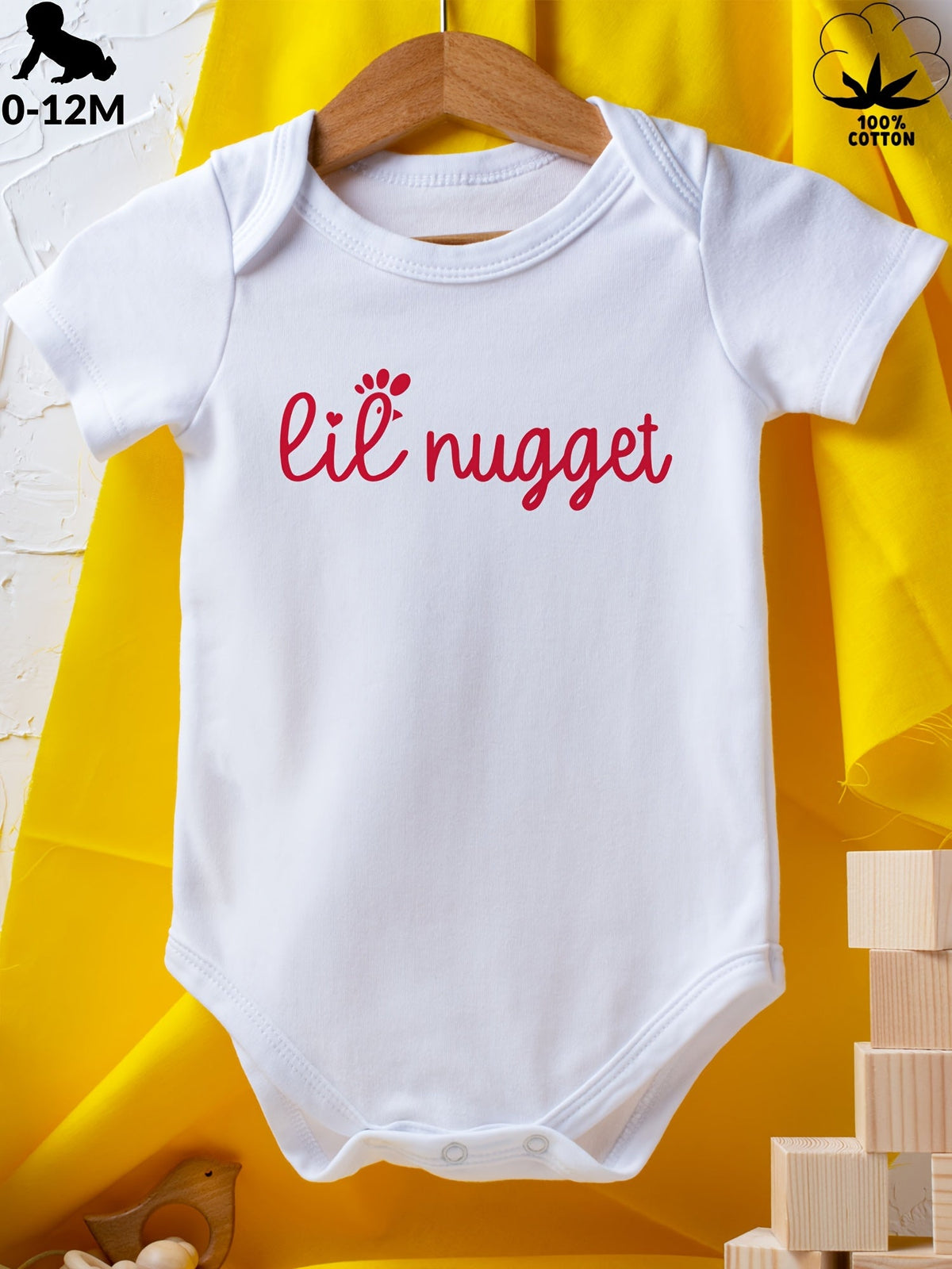 Baby Graphic Bodysuit – White – view 8