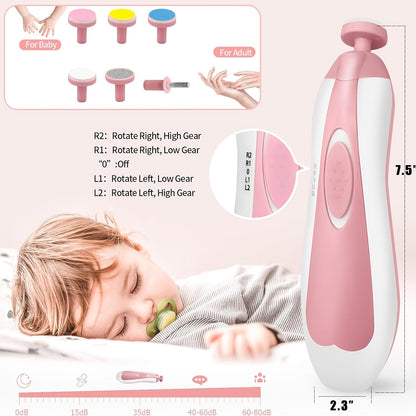Baby Grooming Kit 24-in-1 - Electric Nail Trimmer – view 2