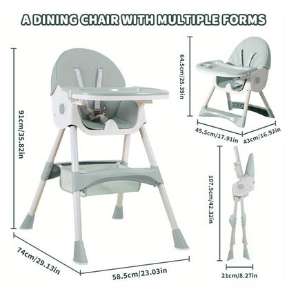 Baby High Chair - Portable Foldable Children Are – view 2