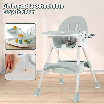 Baby High Chair - Portable Foldable Children Are – view 9