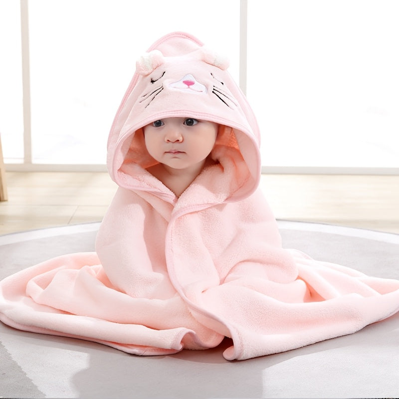 Baby Hooded Towel Set - Soft Absorbent Animal Designs – view 4