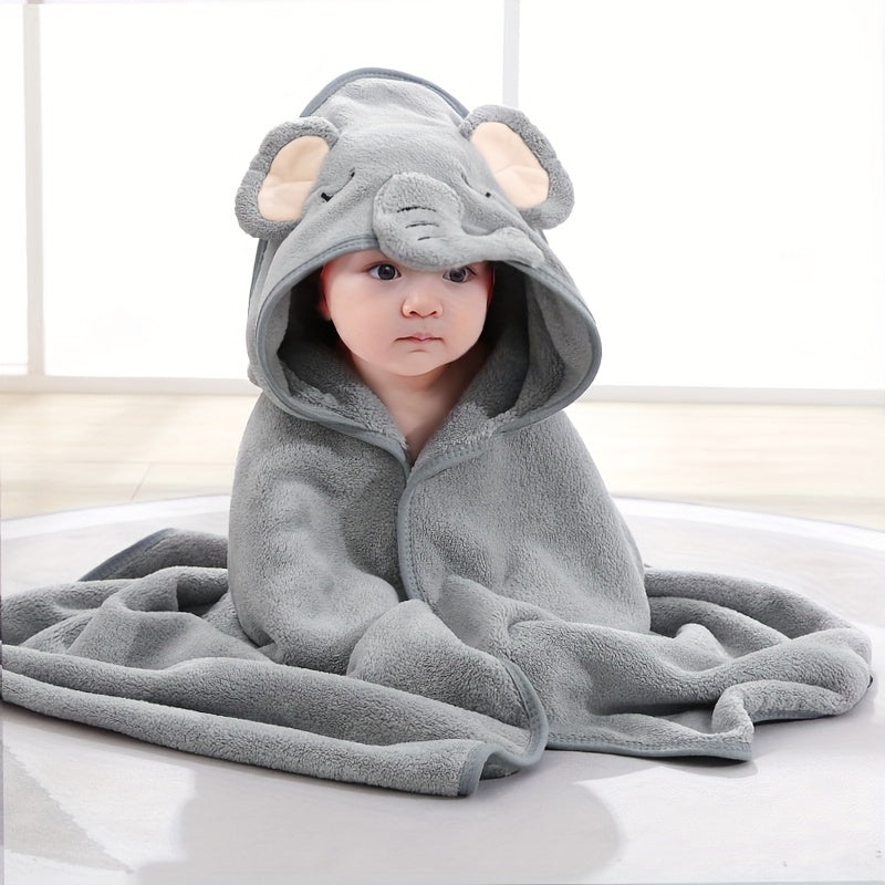 Baby Hooded Towel Set - Soft Absorbent Animal Designs – view 5