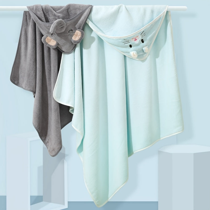 Baby Hooded Towel Set - Soft Absorbent Animal Designs – view 7
