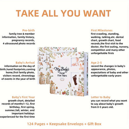 Baby Memory Book - Birth to Age Five Keepsake Journal – view 6