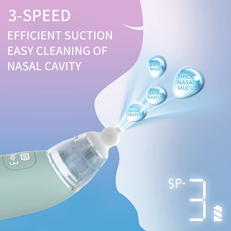 Baby Nasal Aspirator - Adjustable Electric Soft Nose – view 3