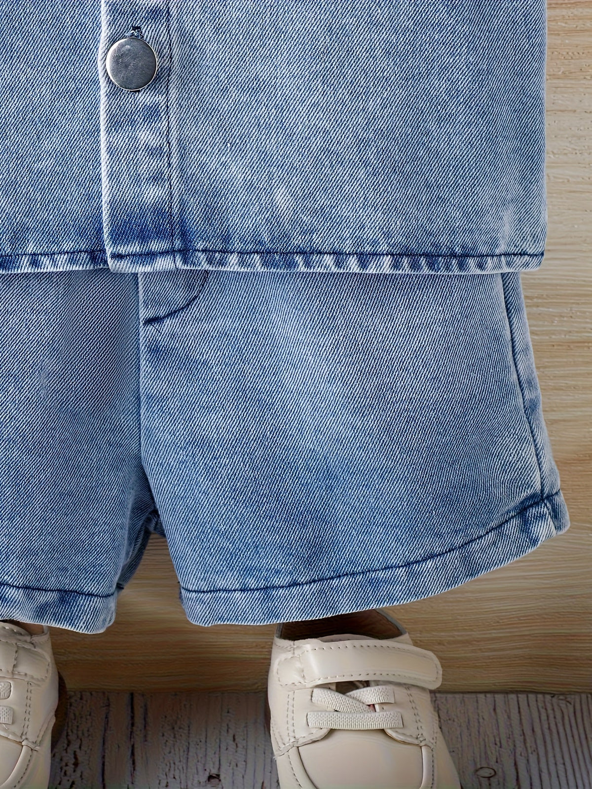 Baby Outfit Set - Denim-Look Short Sleeve – view 8