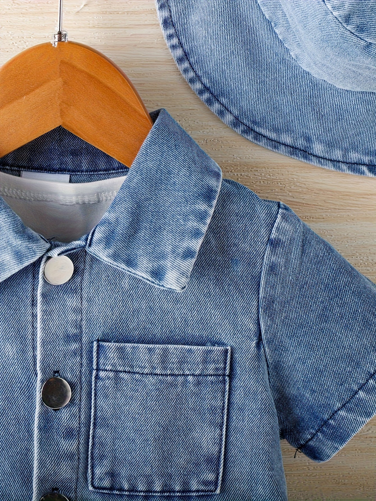 Baby Outfit Set - Denim-Look Short Sleeve – view 17