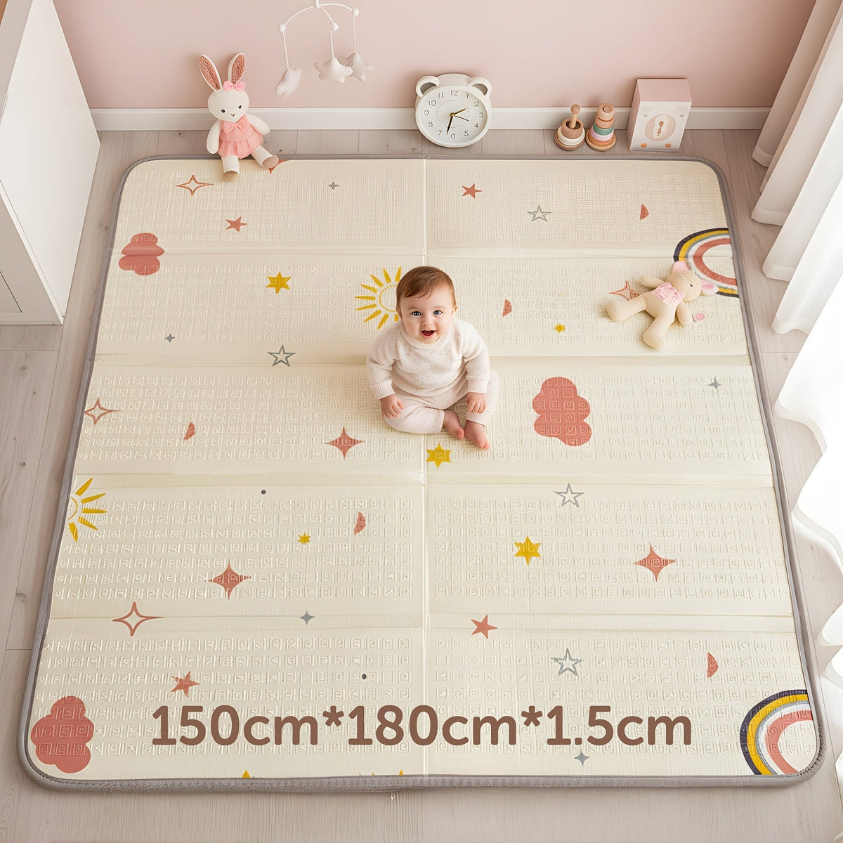 Baby Play Mat - Foldable Reversible Waterproof Padded – main product image