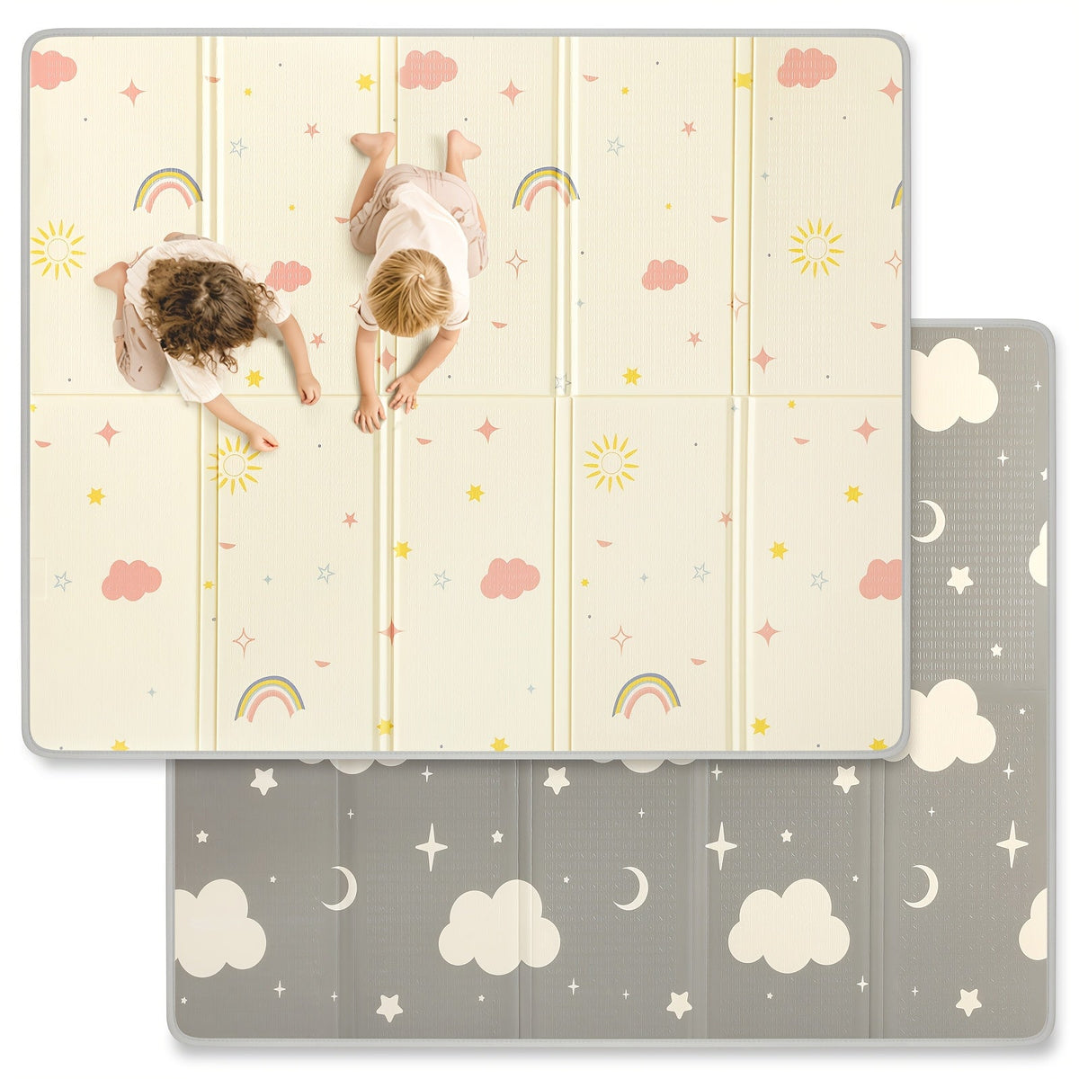Baby Play Mat - Foldable Reversible Waterproof Padded – view 7
