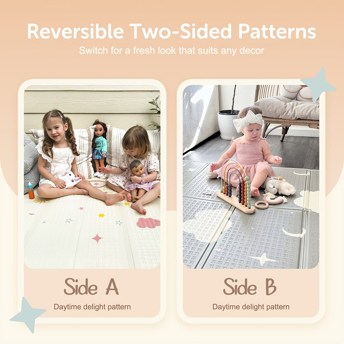 Baby Play Mat - Foldable Reversible Waterproof Padded – view 8