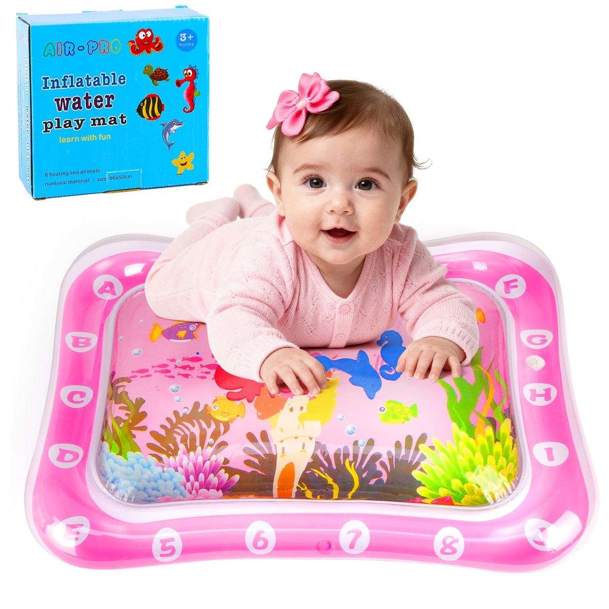 Baby Play Mat - Inflatable Dolphin Water Encourage – main product image