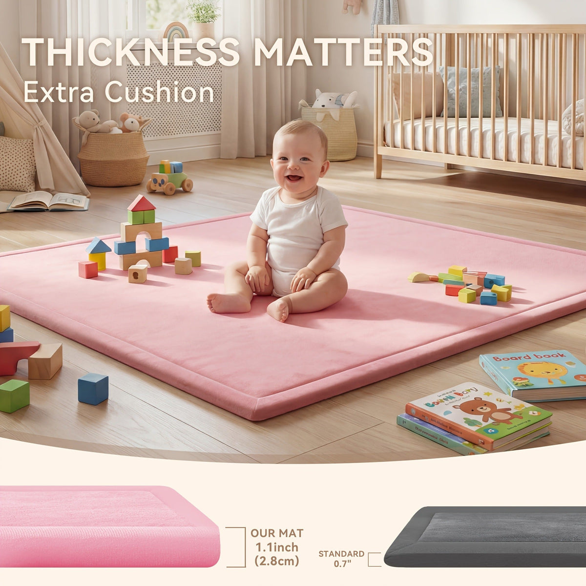 Baby Play Mat - Non-Slip Soft Extra Large – view 7