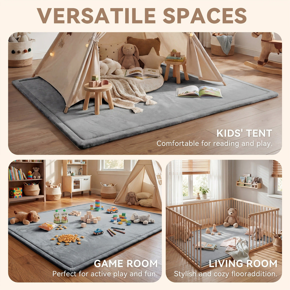 Baby Play Mat - Non-Slip Soft Extra Large – view 16