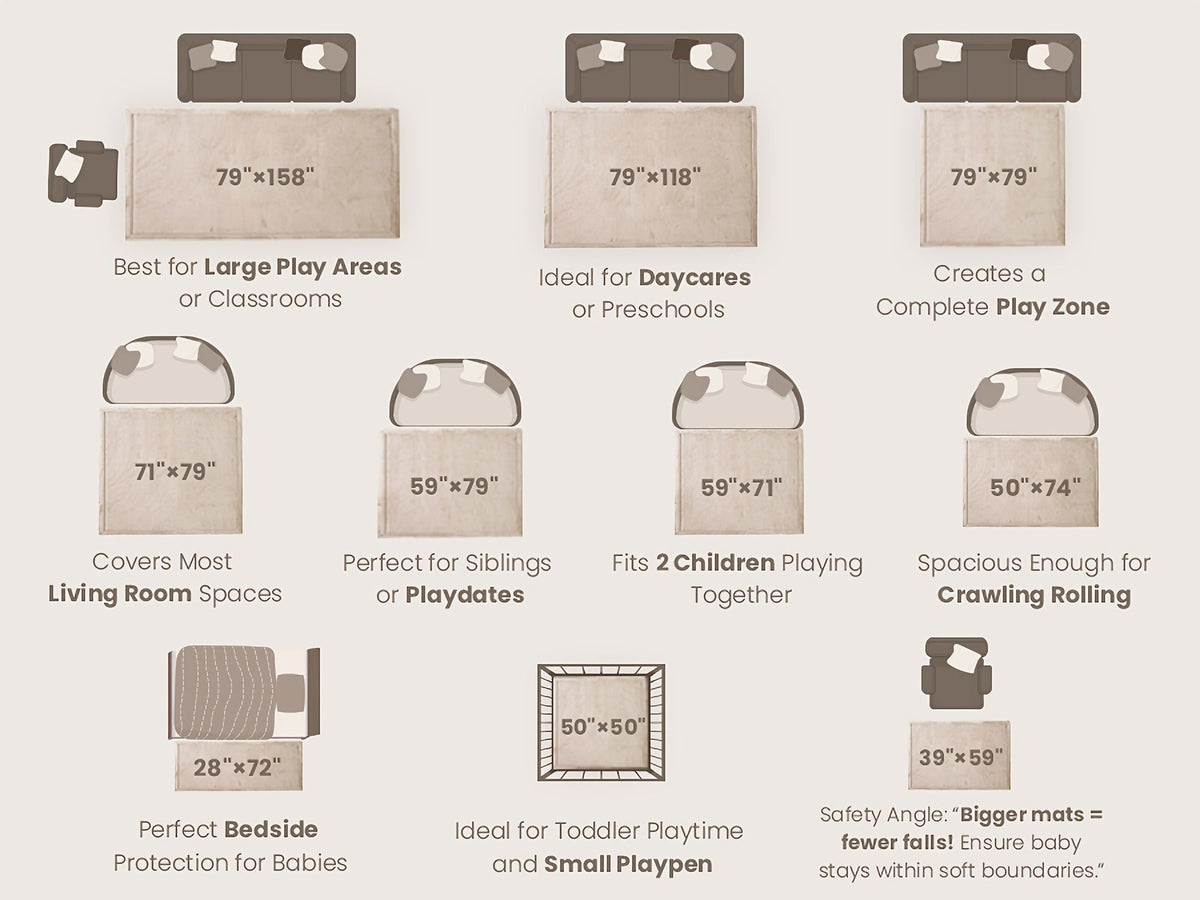 Baby Play Mat - Non-Slip Soft Extra Large – view 35